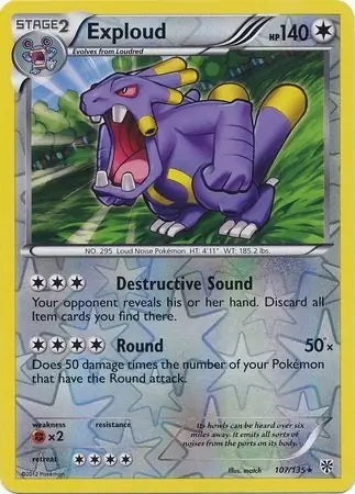 Plasma Storm Exploud #107/135 reverse holo